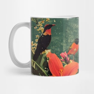 Paradise Botanical Flowers and Birds Mug